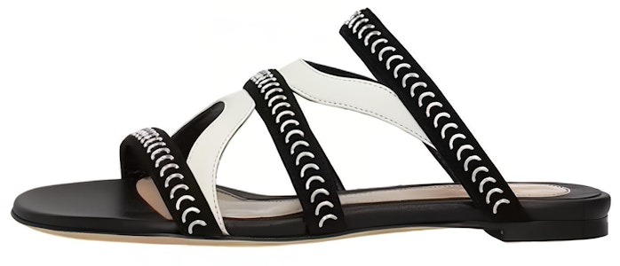 (W) Sandal Slid Alexander McQueen 'Hitam Putih' 559911WHV621090 Buy (W) Sandal Slid Alexander McQueen 'Hitam Putih' 559911WHV621090