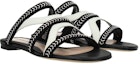 Order (W) Sandal Slid Alexander McQueen 'Hitam Putih' 559911WHV621090