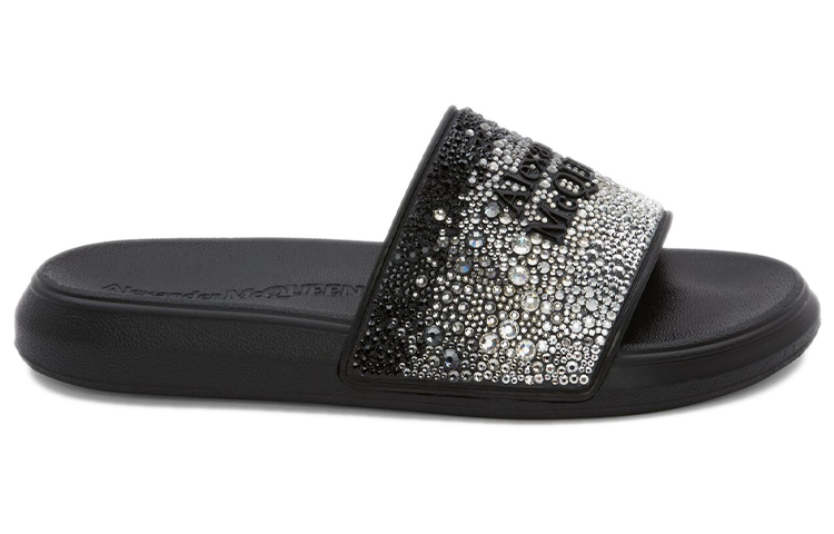 (W) Alexander McQueen Slider 'Degrade Strass Logo - Black' 圖 2