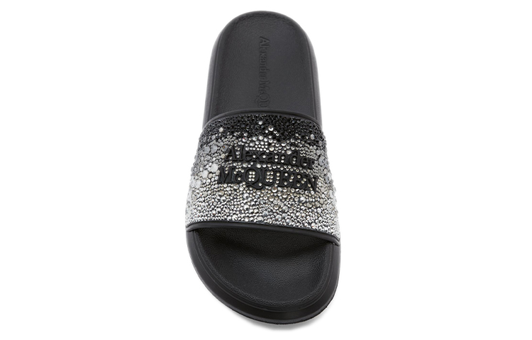 (W) Alexander McQueen Slider 'Degrade Strass Logo - Black' 圖 5