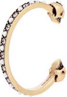 (Women) Alexander McQueen Slim Double Skull Bracelet in Antique Gold 553653J160T7124 (Women) Alexander McQueen Slim Double Skull Bracelet in Antique Gold 553653J160T7124