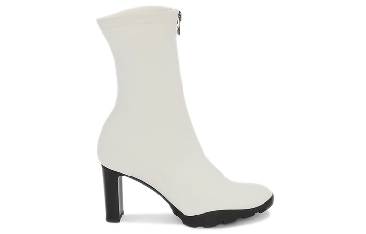 Order (W) アレキサンダー・マックイーン スリムトレッドブーツ 白黒 688310W4SE09358