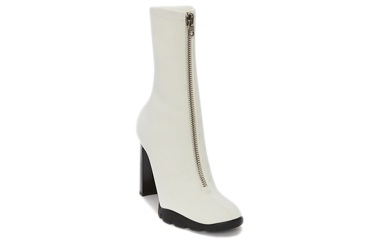 Lookbook (W) アレキサンダー・マックイーン スリムトレッドブーツ 白黒 688310W4SE09358