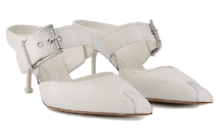 Lookbook (W) Alexander McQueen Talons Slip-On ''Punk Buckle Blanc'' 709993WHSWD9359