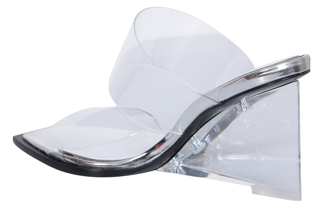 Lookbook (W) アレキサンダー・マックイーン スリップオン ウェッジサンダル (ホワイト) 746242W4WB08300