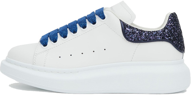 Alexander McQueen 光滑小牛皮 女款 白藍 Buy Alexander McQueen 光滑小牛皮 女款 白藍