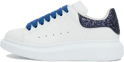 (Women) Alexander McQueen Smooth Calfskin 'White Blue' 558945WHNBK9095 (Women) Alexander McQueen Smooth Calfskin 'White Blue' 558945WHNBK9095