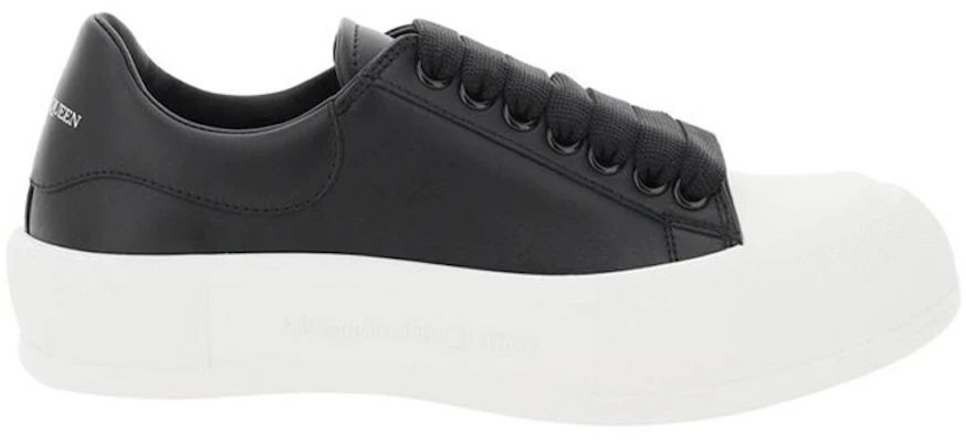 (W) Alexander McQueen Scarpe in Pelle Liscia Basse ''Nero Bianco'' 212527NSN0000111070 Order (W) Alexander McQueen Scarpe in Pelle Liscia Basse ''Nero Bianco'' 212527NSN0000111070