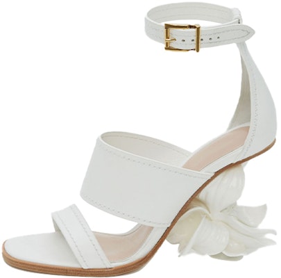 Alexander McQueen 霧面小牛皮 女款 涼鞋 白色 Buy Alexander McQueen 霧面小牛皮 女款 涼鞋 白色