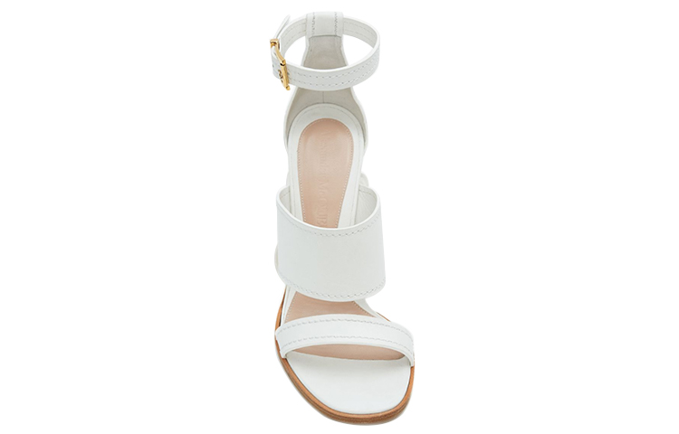 (W) Alexander McQueen Smooth Calfskin Sandals 'White' 圖 5