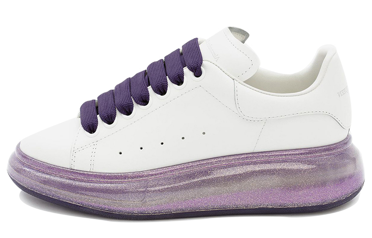 (Women) Alexander McQueen Smooth Calfskin White 'Amethyst Sole' 634151WHWKV9926
