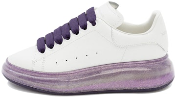 (Women) Alexander McQueen Smooth Calfskin White 'Amethyst Sole' 634151WHWKV9926 (Women) Alexander McQueen Smooth Calfskin White 'Amethyst Sole' 634151WHWKV9926