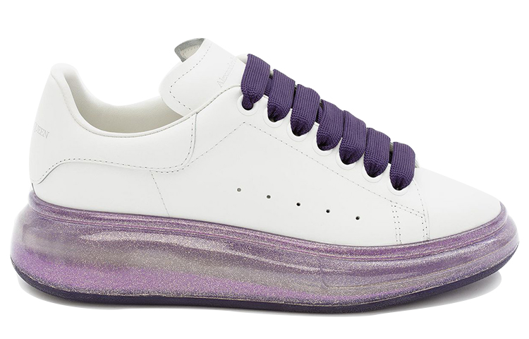 (W) Alexander McQueen Smooth Calfskin White 'Amethyst Sole' 圖 2