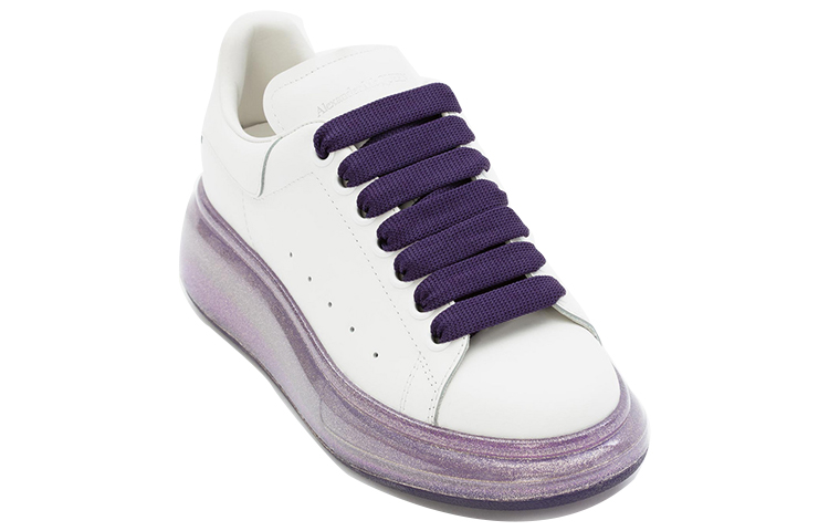 (W) Alexander McQueen Smooth Calfskin White 'Amethyst Sole' 圖 3