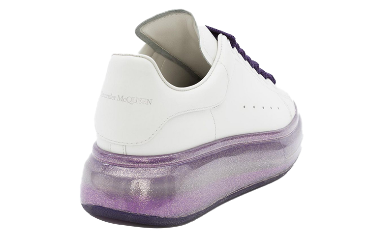 (W) Alexander McQueen Smooth Calfskin White 'Amethyst Sole' 圖 4