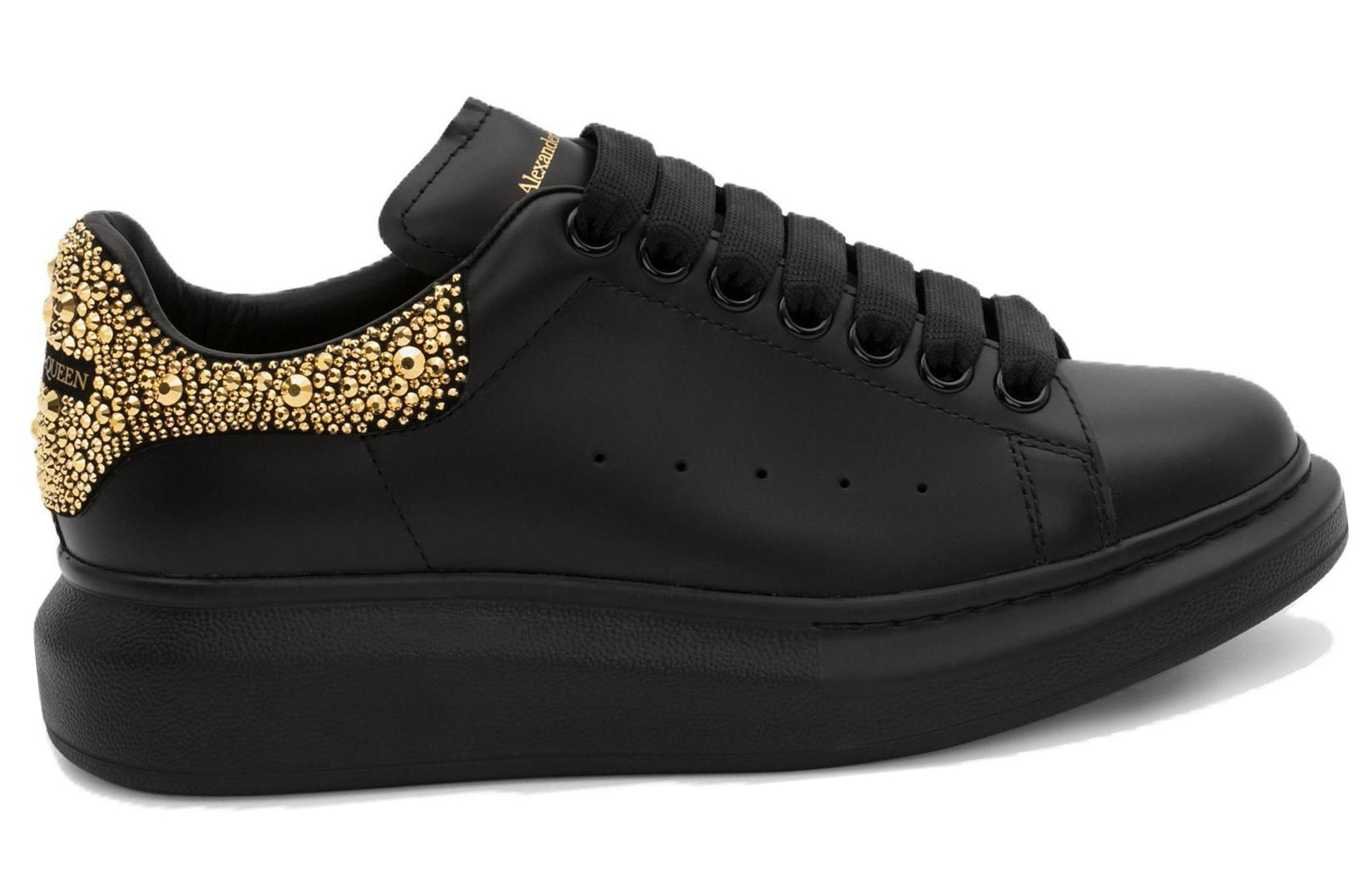 Order (W) Alexander McQueen Sepatu 'Black Gold' 666407WIA4Z1456