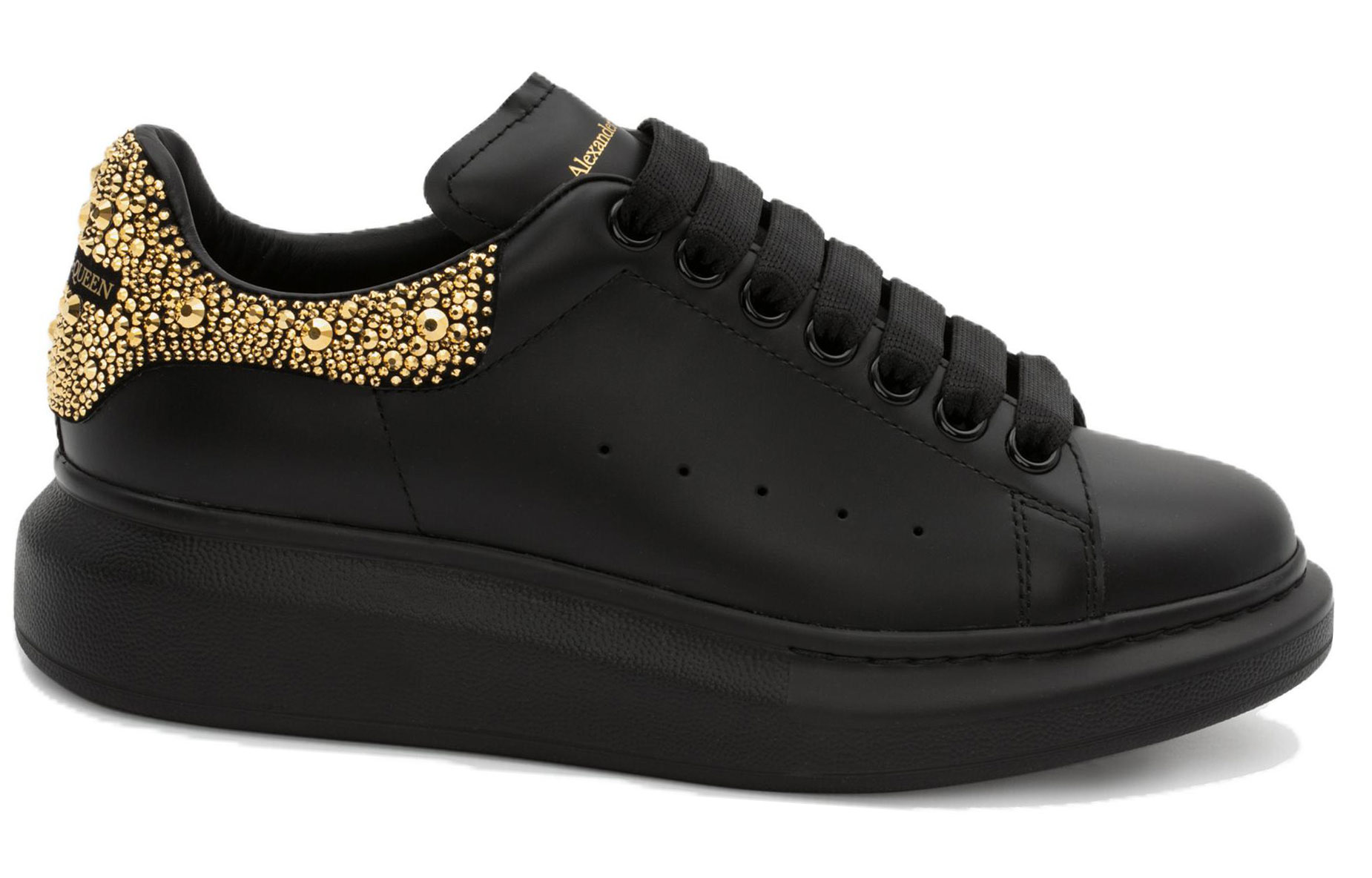 Lookbook (W) Alexander McQueen Sepatu 'Black Gold' 666407WIA4Z1456