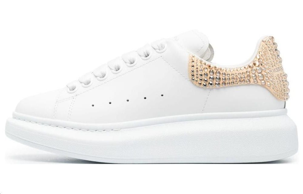 (Women) Alexander McQueen Sneaker 'Crystal Embellished Ivory' 744472WIDJE8814