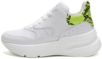 (Women) Alexander McQueen Sneaker 'Fluorescent Green Snake' 586410WHXI39179 (Women) Alexander McQueen Sneaker 'Fluorescent Green Snake' 586410WHXI39179