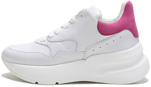 (W) アレキサンダー・マックイーン オーバーサイズ ランナー スニーカー 「ホワイト/ローズピンク」 586410WHRUB9373 Buy (W) アレキサンダー・マックイーン オーバーサイズ ランナー スニーカー 「ホワイト/ローズピンク」 586410WHRUB9373
