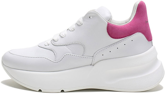 (Women) Alexander McQueen Oversized Runner Sneakers 'White Rose Pink' 586410WHRUB9373 Buy (Women) Alexander McQueen Oversized Runner Sneakers 'White Rose Pink' 586410WHRUB9373