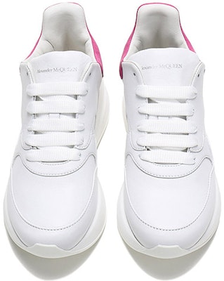 (Women) Alexander McQueen Oversized Runner Sneakers 'White Rose Pink' 586410WHRUB9373 Shop (Women) Alexander McQueen Oversized Runner Sneakers 'White Rose Pink' 586410WHRUB9373