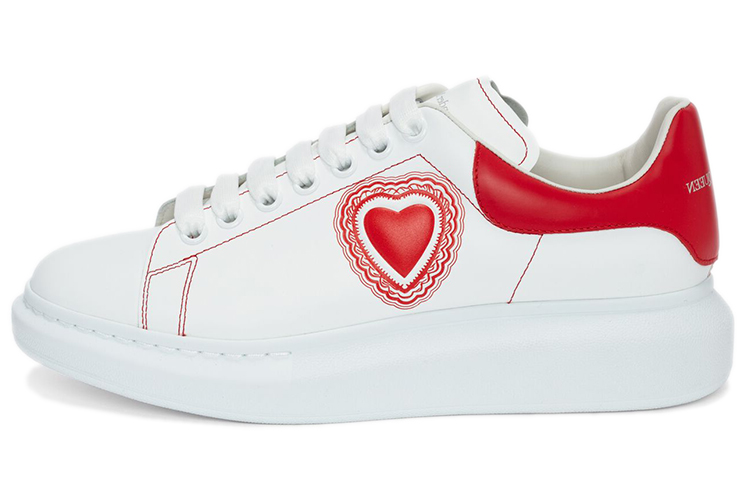 Buy 亞歷山大·麥昆 休閒耐磨板鞋 女款 白紅