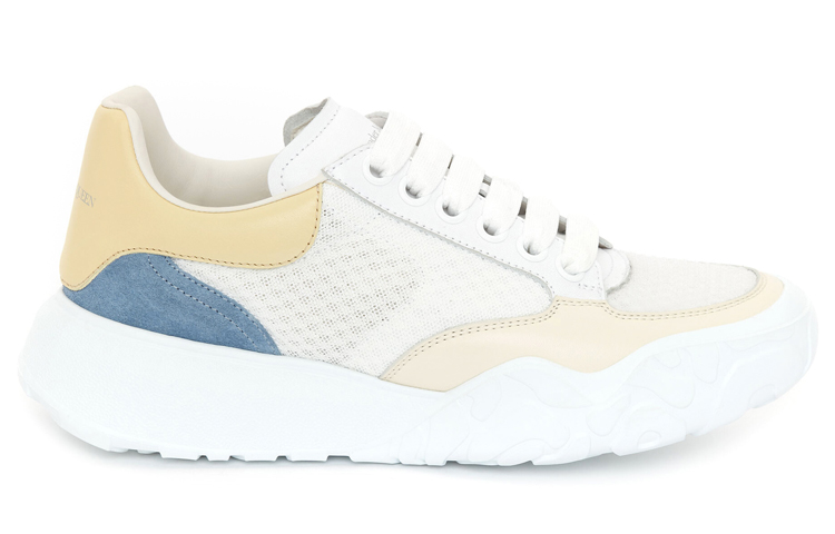 Order (W) Alexander McQueen Sepatu 'Putih Kuning' 666417W4QH39425