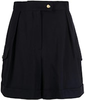 (Women) Alexander McQueen Solid High-Waisted Cargo Shorts Women’s 757639-QJACF-4100 (Women) Alexander McQueen Solid High-Waisted Cargo Shorts Women’s 757639-QJACF-4100