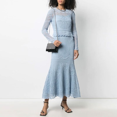 (W) Alexander McQueen 合身網眼針織長袖短版上衣 650278-Q1ASD-4079 Lookbook (W) Alexander McQueen 合身網眼針織長袖短版上衣 650278-Q1ASD-4079