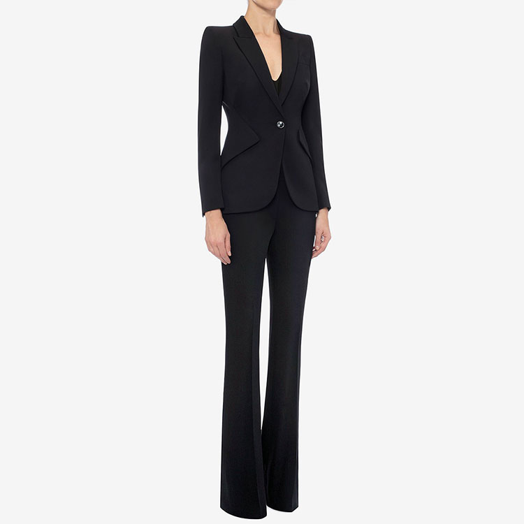 Purchase (W) 알렉산더 맥퀸 솔리드 싱글 버튼 블레이저 블랙. 585442-QEAAA-1000