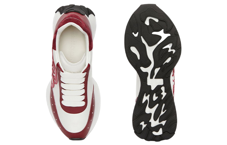 Lookbook (W) Alexander McQueen Sprint ''Rot'' Sneakers 708088W4UI58967