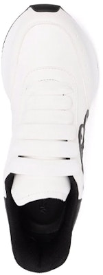 (W) Alexander McQueen Sprint Runner Sneakers Kulit 'Putih Hitam' 691039WIC959061 Shop (W) Alexander McQueen Sprint Runner Sneakers Kulit 'Putih Hitam' 691039WIC959061