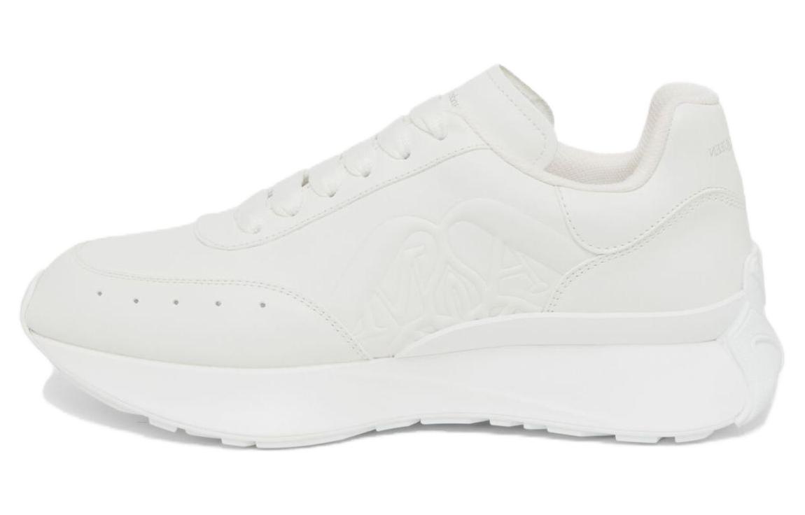 Buy (W) Alexander McQueen Sprint Runner 'Embossed Seal Logo - Putih' 782630WIDN69000