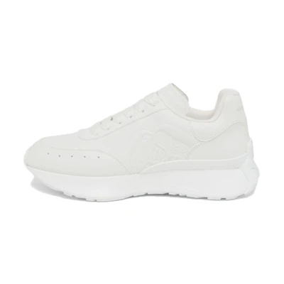 (W) Alexander McQueen Sprint RNNR 'Embossed Seal Logo - White'
