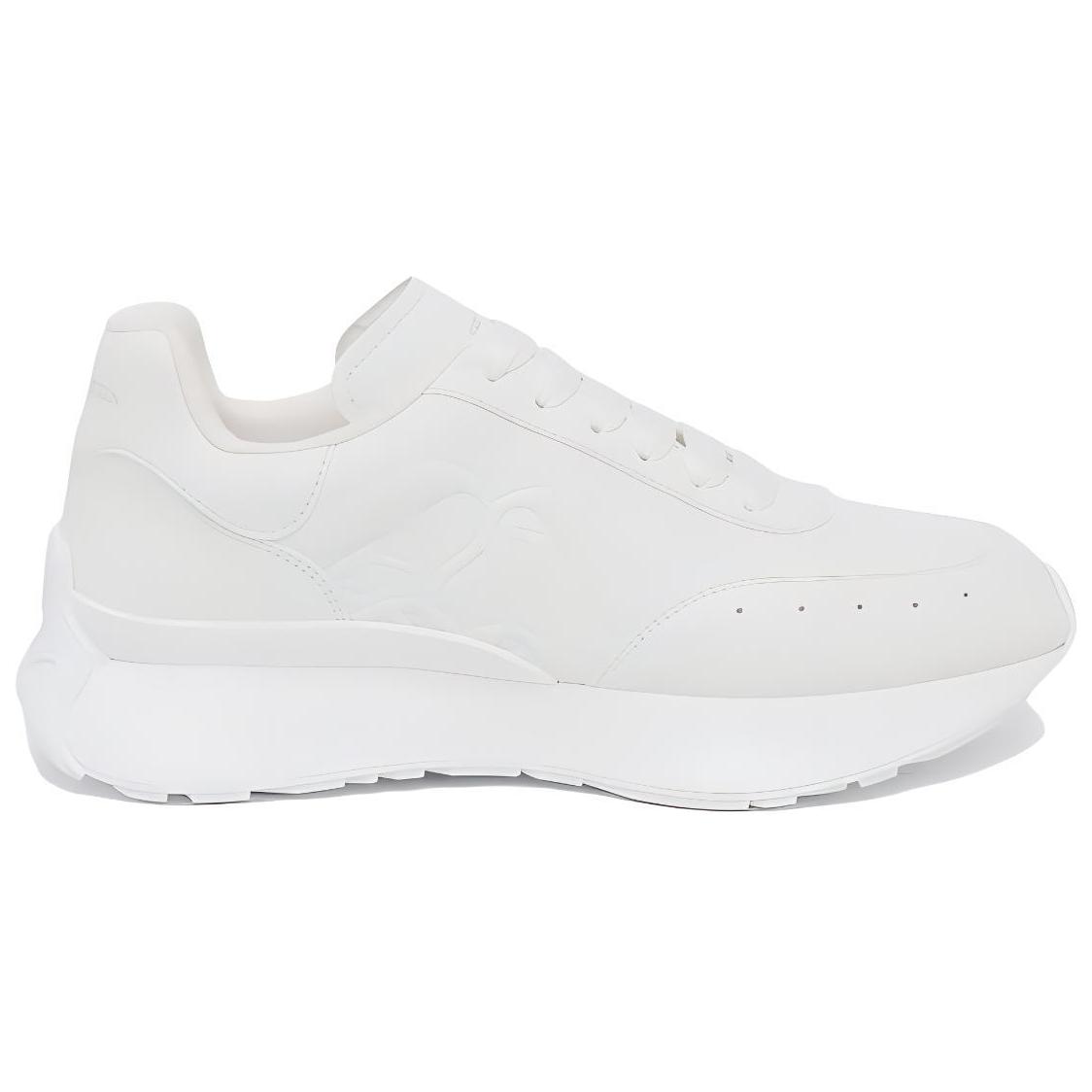 (W) Alexander McQueen Sprint RNNR 'Embossed Seal Logo - White' 圖 2