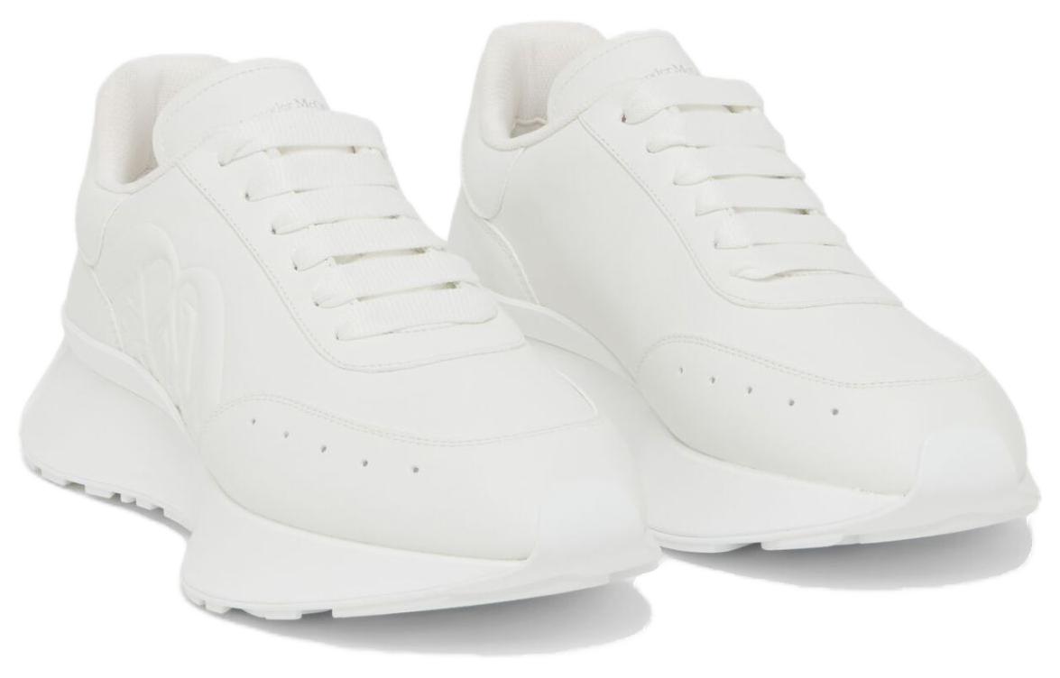 (W) Alexander McQueen Sprint RNNR 'Embossed Seal Logo - White' 圖 4