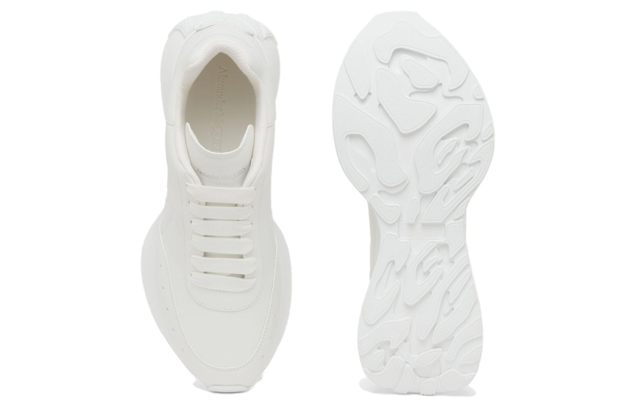 (W) Alexander McQueen Sprint RNNR 'Embossed Seal Logo - White' 圖 6