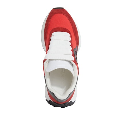 (W) Alexander McQueen Sprint Runner 'Merah Hitam' Sneakers 687996W4T226475 Shop (W) Alexander McQueen Sprint Runner 'Merah Hitam' Sneakers 687996W4T226475