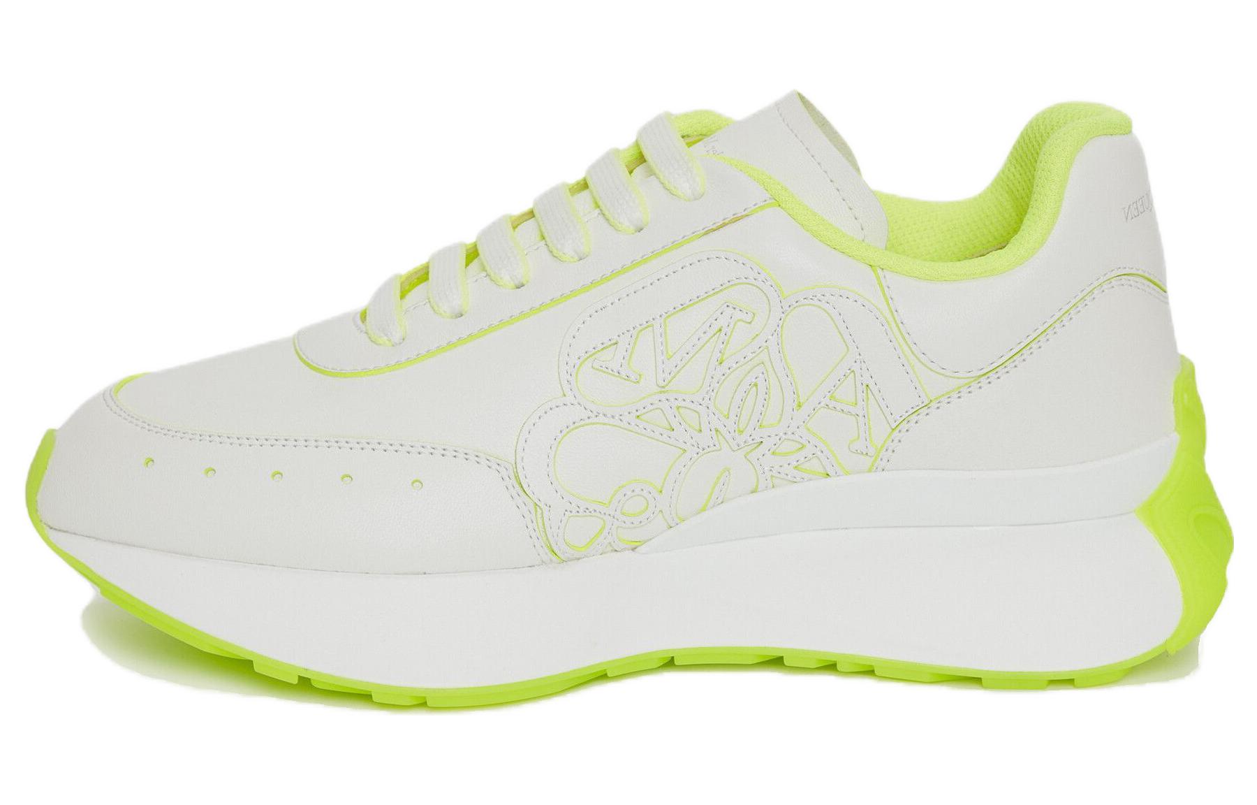 (Women) Alexander McQueen Sprint Runner 'White Acid Yellow' 718361-WIC9D-8954