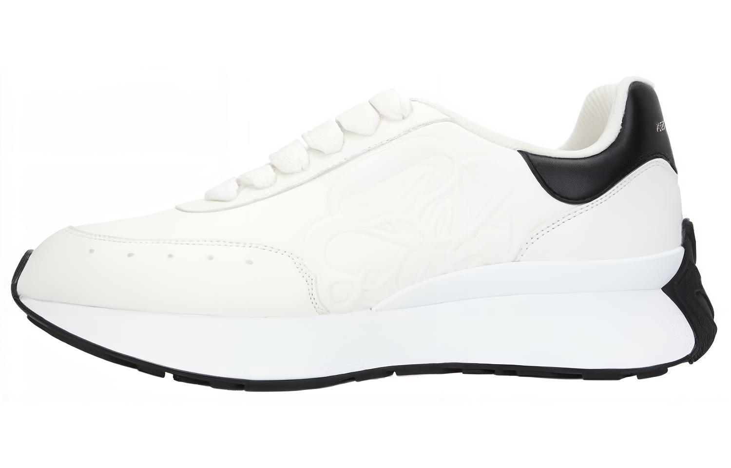 (Women) Alexander McQueen Sprint Runner 'White Black' 687995WIC939061