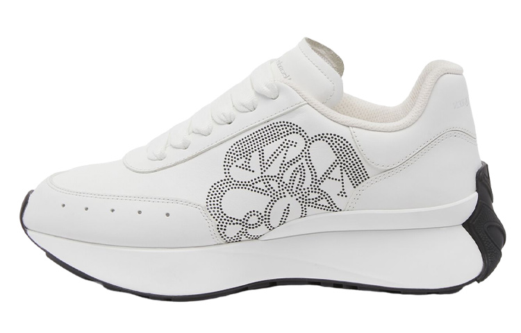 (Women) Alexander McQueen Sprint Runner 'White Black' 755637WIDN89089