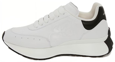 (Women) Alexander McQueen Sprint Runner 'White Black' 687995WIB6C9061 (Women) Alexander McQueen Sprint Runner 'White Black' 687995WIB6C9061