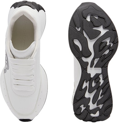 (W) Alexander McQueen Sprint Runner 'Blanco Negro' zapatillas. 755637WIDN89089 Purchase (W) Alexander McQueen Sprint Runner 'Blanco Negro' zapatillas. 755637WIDN89089