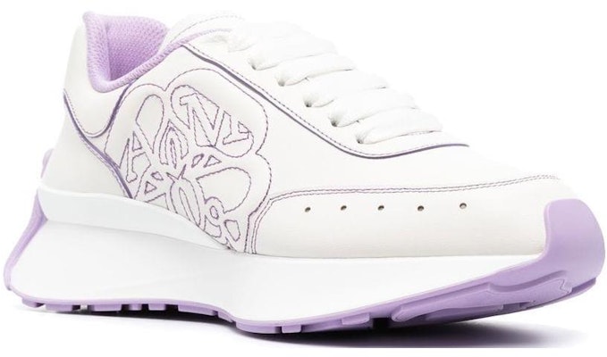 (Women) Alexander McQueen Sprint Runner 'White Lilac' 687995WIC9K8888 Order (Women) Alexander McQueen Sprint Runner 'White Lilac' 687995WIC9K8888