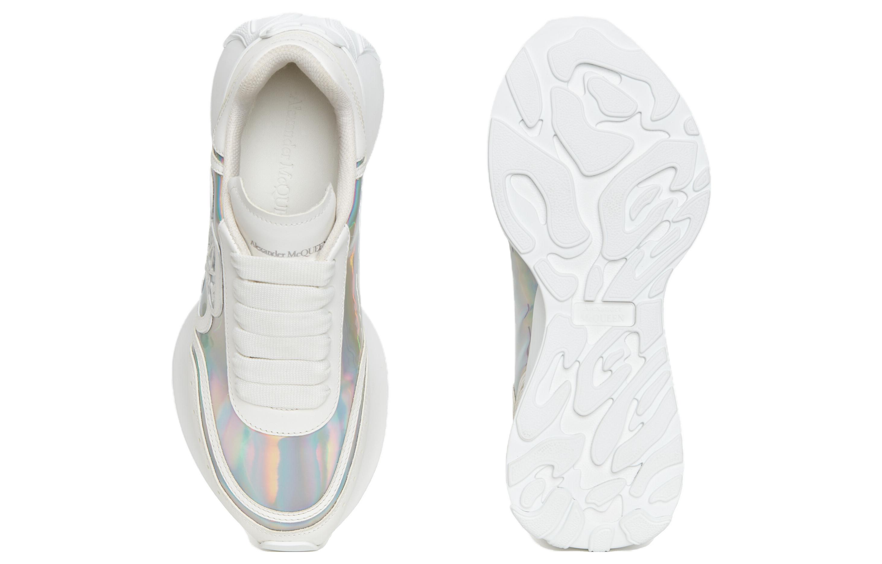 Shop (Women) Alexander McQueen Sprint Runner 'White Multi' 742738W4K538113
