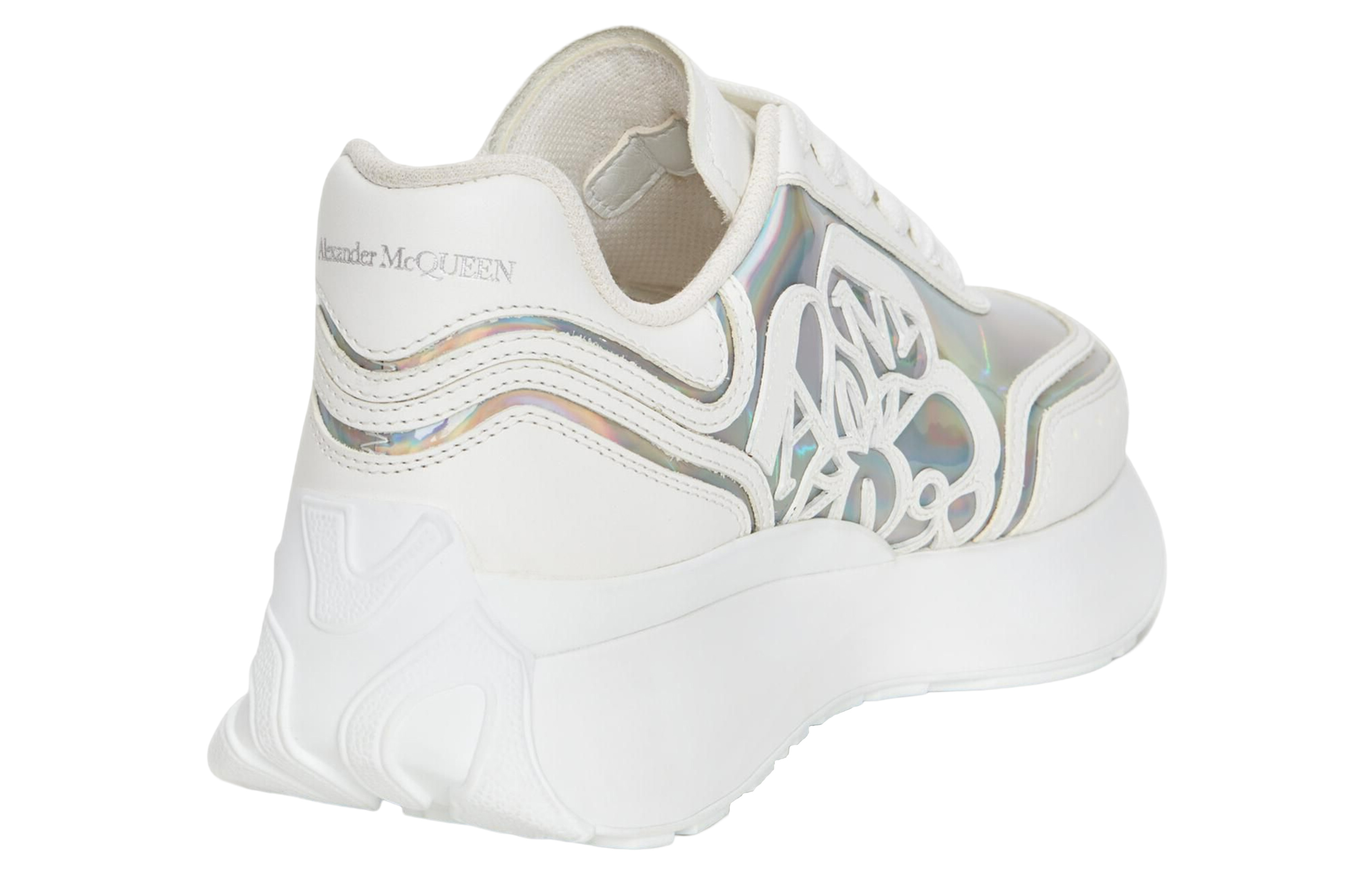 Purchase (Women) Alexander McQueen Sprint Runner 'White Multi' 742738W4K538113