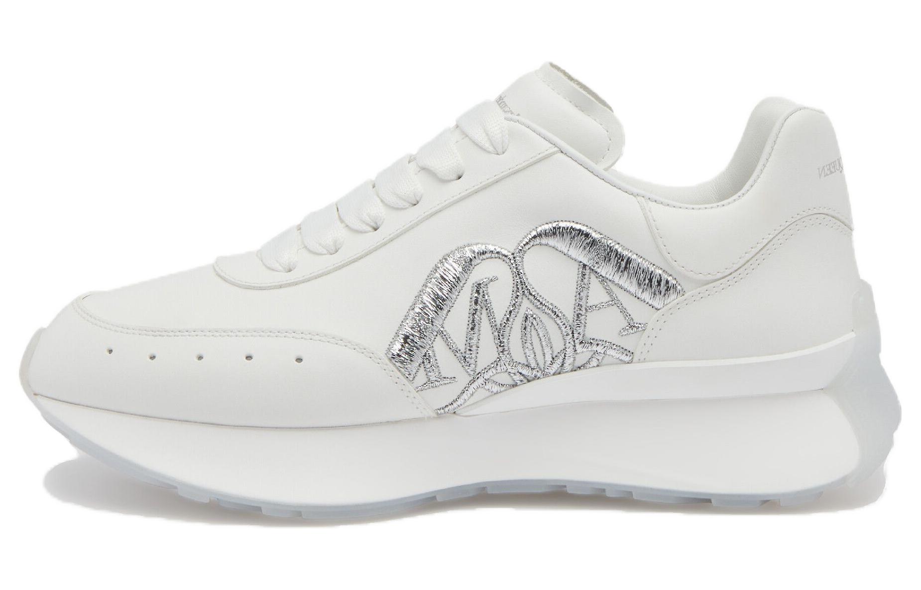 (Women) Alexander McQueen Sprint Runner 'White Silver' 781502WIDNH9071