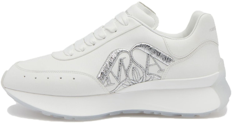 (Women) Alexander McQueen Sprint Runner 'White Silver' 781502WIDNH9071 Buy (Women) Alexander McQueen Sprint Runner 'White Silver' 781502WIDNH9071