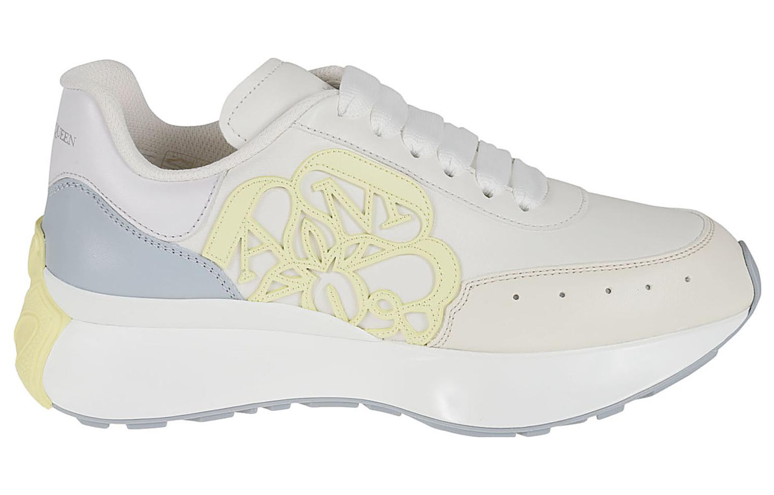 Order (W) Alexander McQueen Sprint Runner ''Bianco Giallo'' 719166WIC9L8890